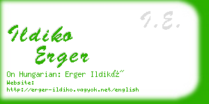 ildiko erger business card